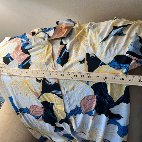 IMAN Global Chic Drapey Knit Topper NWT  Size L Chic and Easy to Wear - Picture 8 of 8